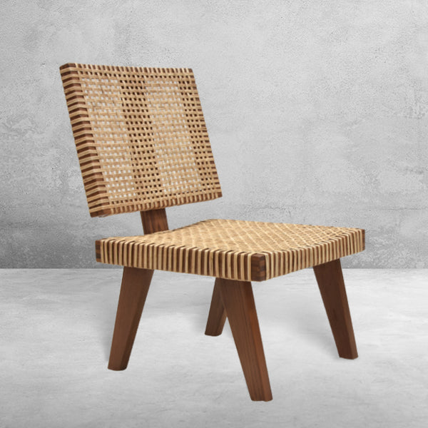 Pierre Jeanneret Double Caned Lounge Chair - PJ/221