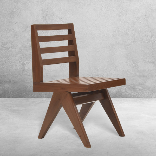Pierre Jeanneret Slatted Armless Chair - PJ/308